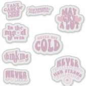 Bestätigung Motivierend Zitat Inspiration Aufkleber (Vorderseite)