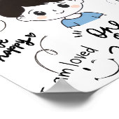 BESTÄTIGUNG PERSONALISIERTER KIDS POSTER (Ecke)