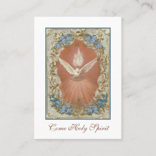 Bestätigung Religiöse Heilige Geisttaube Platzkart Platzkarte