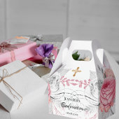 Bestätigung rosa bläserfarbenes silbernes Mädchen Geschenkschachtel