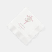 Bestätigung rosa Kreuz Serviette (Ecke)