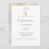 Bestätigung Rosary Simple Religious Event Einladung (Vorne/Hinten)