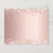 Bestätigung Rose Gold Foto Bogen danke Karte (Rückseite)