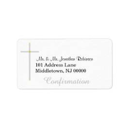 Bestätigung Silver Cross Address Labels Adressaufkleber