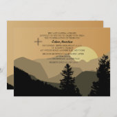 Bestätigung Sonnenaufgang Einladung (Vorne/Hinten)