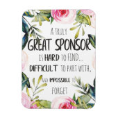 Bestätigung Sponsor Geschenk wirklich Großer Spons Magnet (Vertikal)