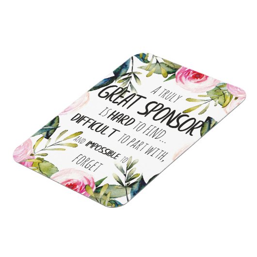 Bestätigung Sponsor Geschenk wirklich Großer Spons Magnet (Linke Seite)