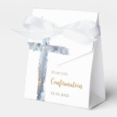 Bestätigung staubblaues Aguatenkreuz Geschenkschachtel (Vorderseite)