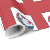 Bestätigung, Taubenfarben, vertikale Geschenkartik Geschenkpapier (Rolleneckpunkt)