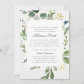 Bestätigung Wasserfarbenfolien Botanicals Einladung (Vorderseite)