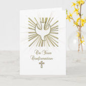 Bestätigung White Dove Gratulation Gruß Karte (Gelbe Blume)