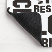 Bestätigungen schwarz - Hintergrund deutlich Mousepad (Ecke)