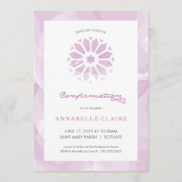 Bestätigungs-Einladung, die religiösen Mädchen Einladung