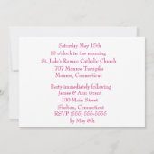 Bestätigungs-Einladung Einladung (Rückseite)