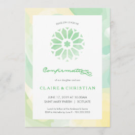 Bestätigungs-Einladung, Mädchen oder Jungen Einladung