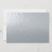 Bestätigungs-Foto-Imitate Silver White Marble Scri Dankeskarte (Rückseite)