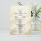 Bestätigungs-Goldkreuz auf Hügel Einladung (Stehend Vorderseite)