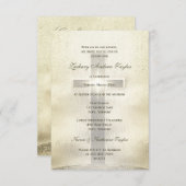 Bestätigungs-Goldkreuz auf Hügel Einladung (Vorne/Hinten)