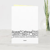 Bestätigungs-Gruß-Karten-Geschenke von Heiliger Karte (Rückseite)