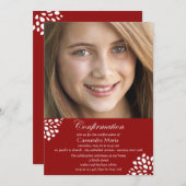 Bestätigungs-Kalligraphie-Foto-Einladung Einladung (Vorne/Hinten)