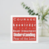 Bestätigungs-Mitteilungs-Einladung Einladung (Stehend Vorderseite)