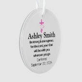 Bestätigungsartikel für Mädchen Ornament (Vorderseite)