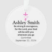 Bestätigungsartikel für Mädchen Ornament (Vorderseite)