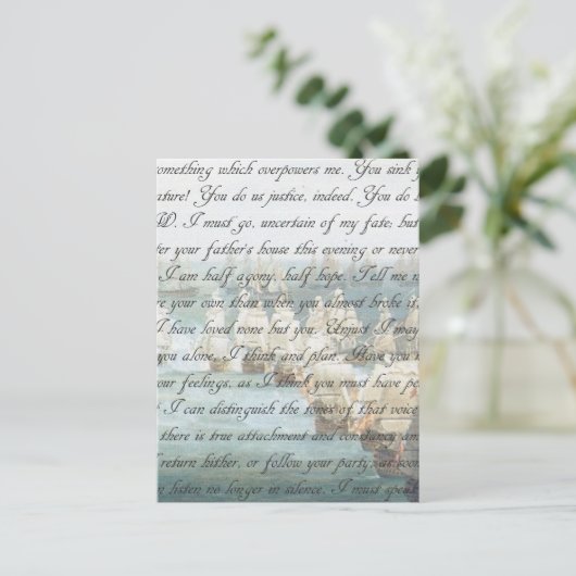 Bestätigungsbrief Postkarte (Stehend Vorderseite)