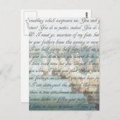 Bestätigungsbrief Postkarte (Vorne/Hinten)