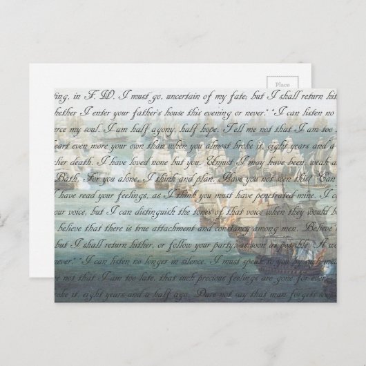 Bestätigungsbrief Postkarte (Vorne/Hinten)