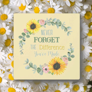 Bestätigungsgeschenk! Rücksichtsvolle, florale Tis Fotoplatte