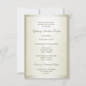 Bestätigungsglas aus Gold Einladung (Vorderseite)