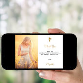 Bestätigungskreuz Foto Dankeschön Karte