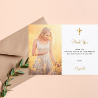 Bestätigungskreuz Foto Dankeschön Karte