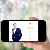 Bestätigungskreuz Foto Dankeschön-Karte Einladung