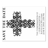 Bestätigungskreuz Save the Date Christlich Gummistempel (Prägung)