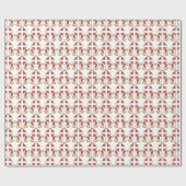 Bestätigungskreuz und Flammen Geschenkpapier (Flach)