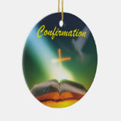 Bestätigungstod, Bibel, Kreuz Keramikornament (Rechts)