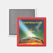Bestätigungstod, Bibel, Kreuz Magnet (Vorderseite/Rückseite)