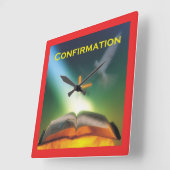 Bestätigungstod, Bibel, Kreuz Quadratische Wanduhr (Winkel)