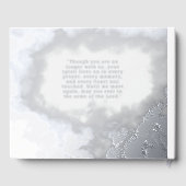 Bestattungsbuch Gästebuch Silberwolken Foil Gästeb (Rückseite)