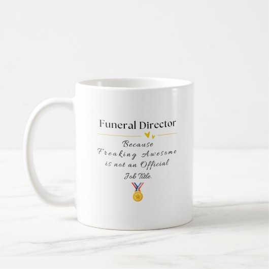 Bestattungsdirektor Kaffeetasse (Links)