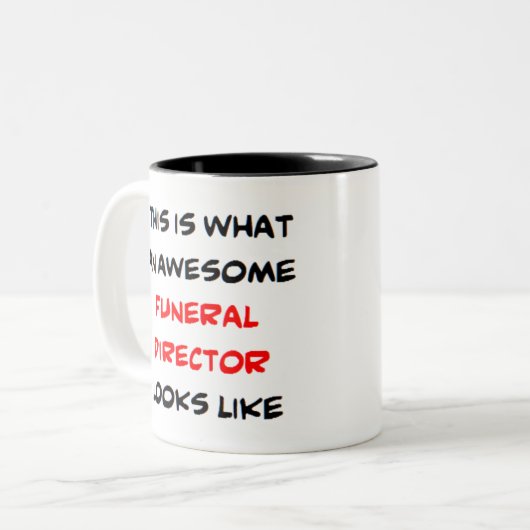 Bestattungsdirektor, phantastisch zweifarbige tasse (Vorderseite Links)