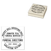 Bestattungsdirektoren Briefmarke Rubber Gummistempel (Stempel)