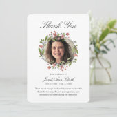 Bestattungsgedächtnis Danke Fotokarte (Stehend Vorderseite)