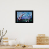 Bestattungsgelände der großen Ebenen Gleitschirm Poster (Küche)