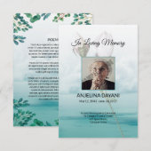 Bestattungskarte Einladung (Vorne/Hinten)