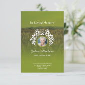 Bestattungskarte Einladung (Stehend Vorderseite)