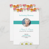 Bestattungskarte Einladung (Vorne/Hinten)