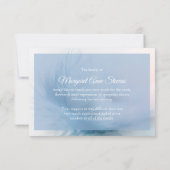 Bestattungskarten| Feder Dankeskarte (Rückseite)